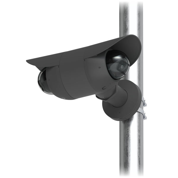 Ubiquiti Camera Dual Mount,Black,Tamper-resistant,Back-to-back,2 Bullet/Dome/Turret,Sup Surface/Pole/Pendant Instal,1 1/2" NPS Thread Conduit