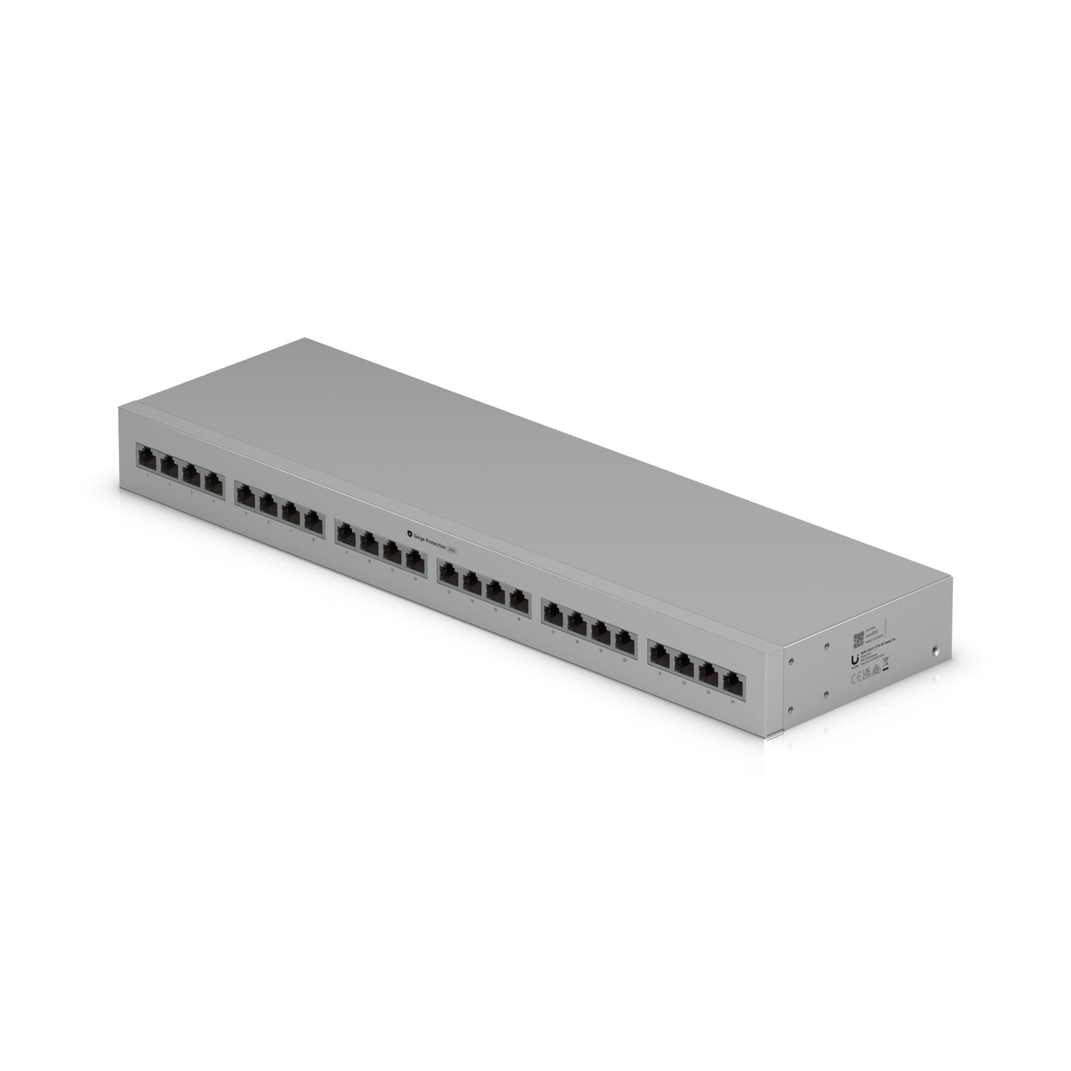 Ubiquiti Ethernet Surge Protection,Rack-mount Indoor Panel Supports Up To 10 GbE, PoE++, 20kA Surge Discharge/Port,24-port Integrated,1U Rack-mount - Image 3