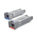 Ubiquiti UFiber SFP+ Single-Mode Module, 10G BiDi,  2 Pack, Same 10 Gbps Speed, Less Cable Required (Single Strand, LC Connector) - Image 1