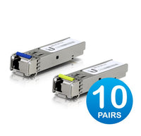 Ubiquiti UFiber1 Gbps Bidirectional Single-Mode SFP Module, 20-Pack, Up 3km Distance,Simplex LC Connector, Fiber Cable Not Include - Image 1