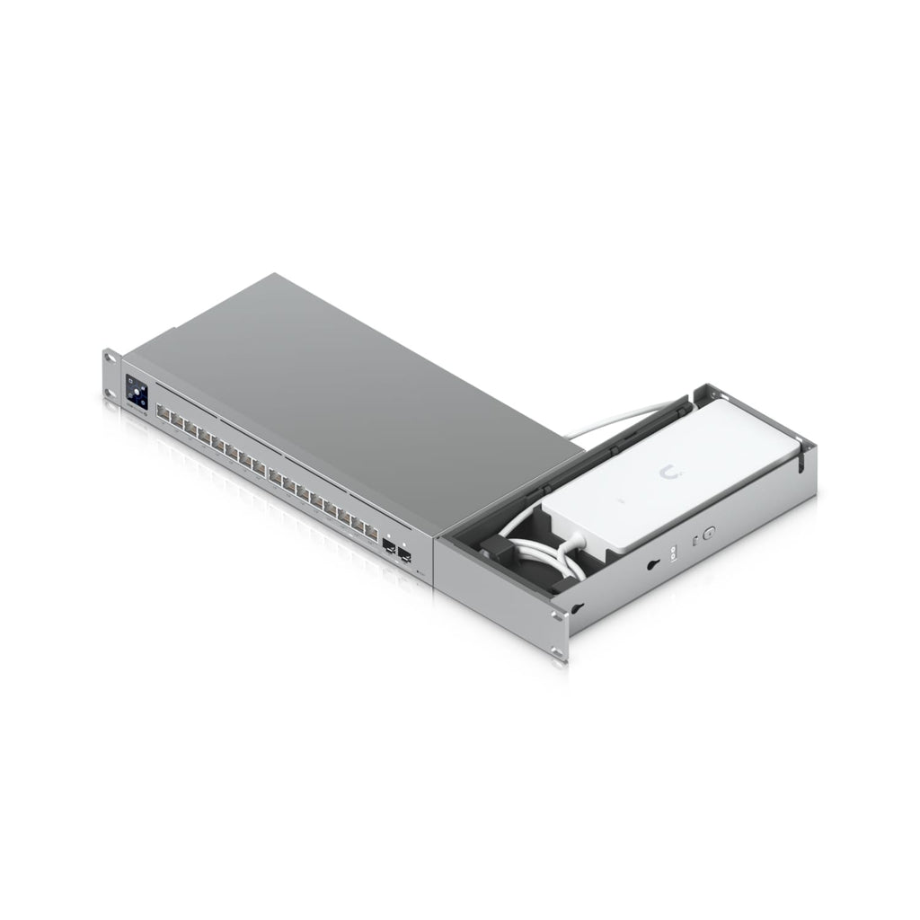 Ubiquiti Pro Max 16 Rack Mount,1U Rack-mount Accessory for Pro Max 16 Switches,Power Cable Management,Adapter Storage For Clean Installation - Image 3