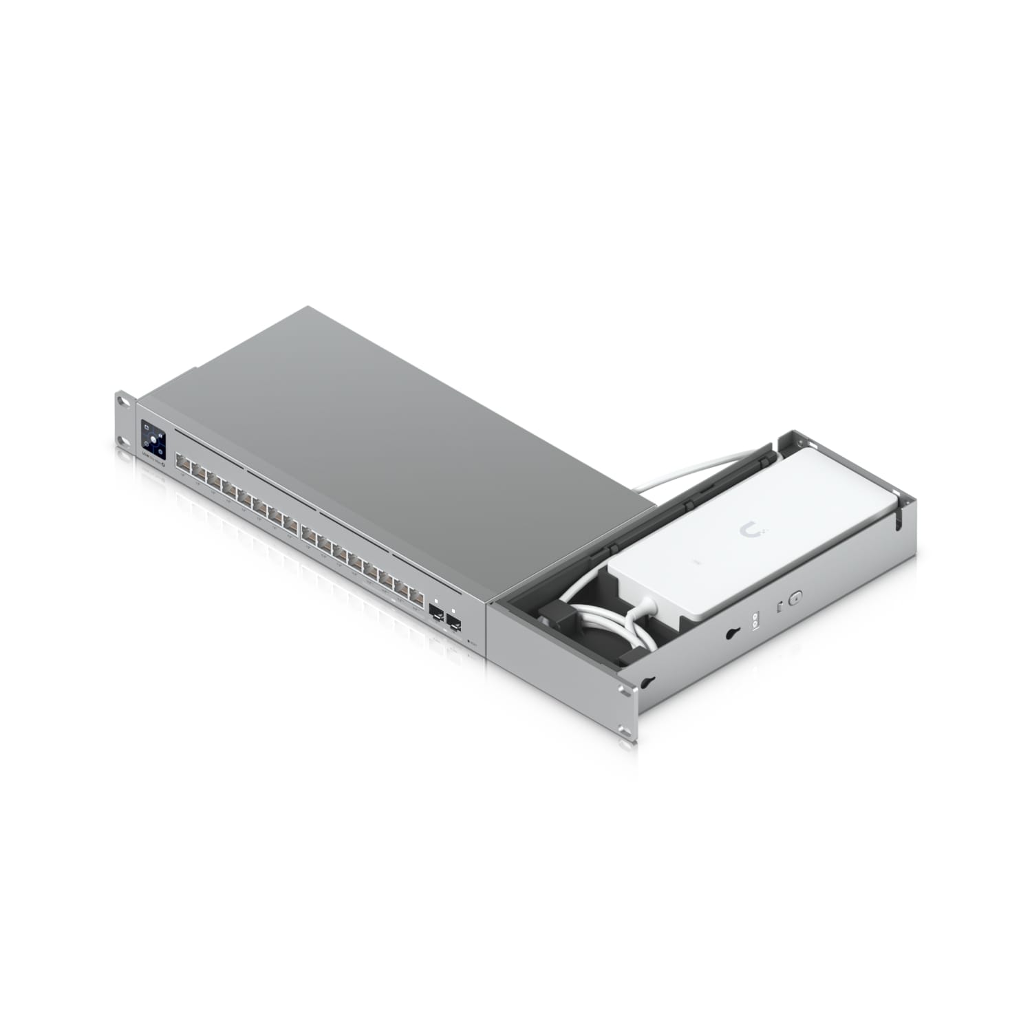Ubiquiti Pro Max 16 Rack Mount,1U Rack-mount Accessory for Pro Max 16 Switches,Power Cable Management,Adapter Storage For Clean Installation - Image 3