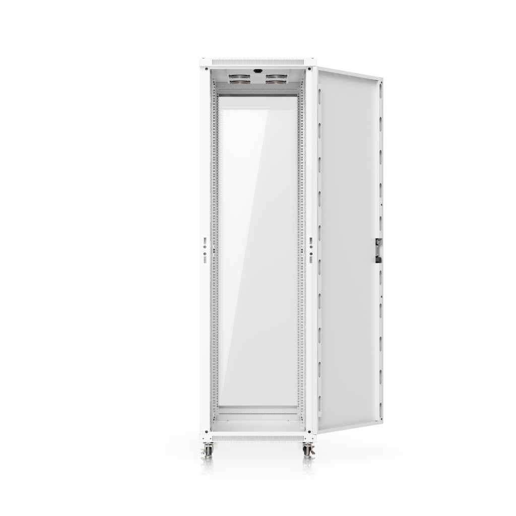 Ubiquiti 42U Rack Cabinet,Fully Assembled Floor Rack,Built-In Fans,Removable Panels,Lockable Casters,Optimal Airflow,Heavy-Duty,Easy Equipment Access. - Image 3