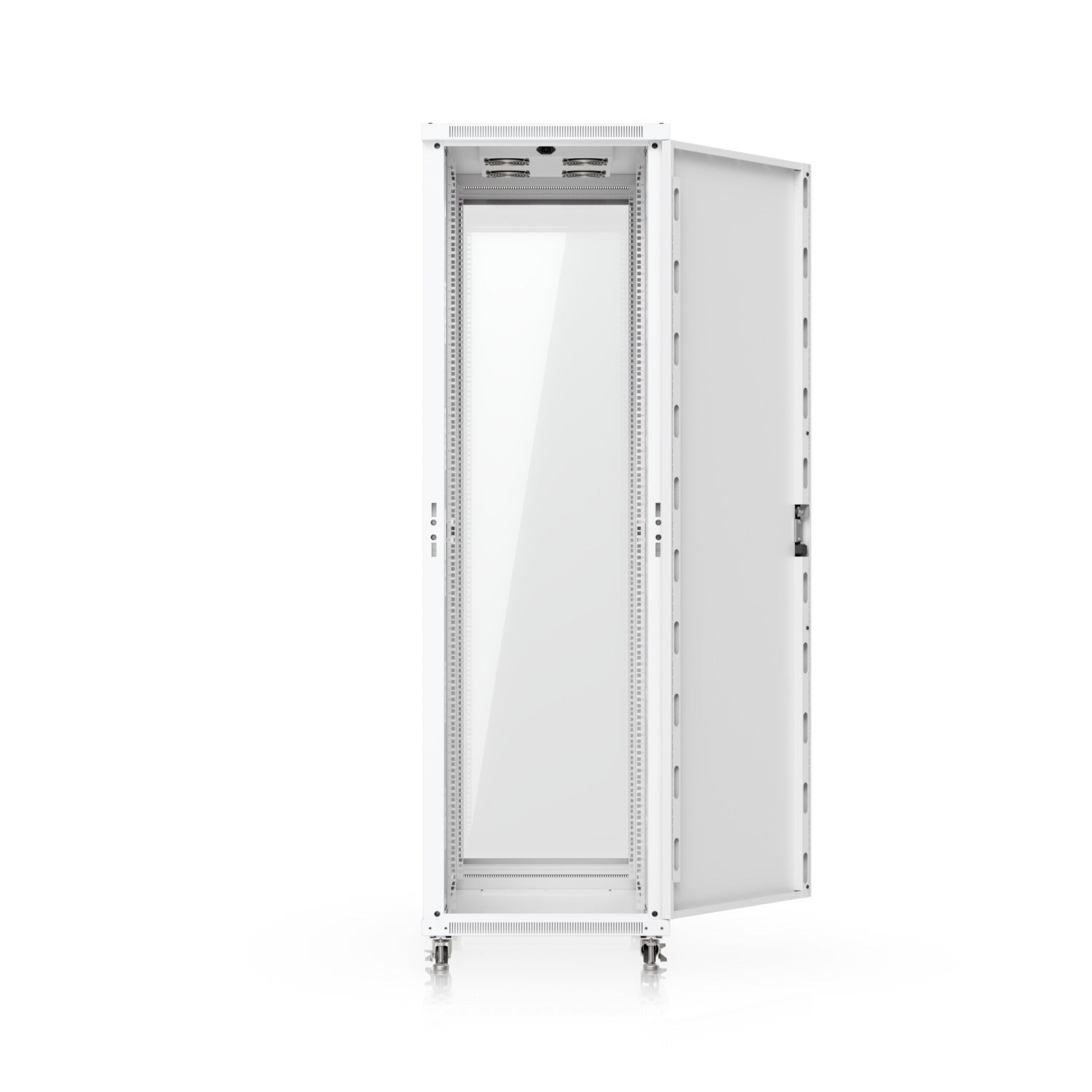 Ubiquiti 42U Rack Cabinet,Fully Assembled Floor Rack,Built-In Fans,Removable Panels,Lockable Casters,Optimal Airflow,Heavy-Duty,Easy Equipment Access. - Image 3