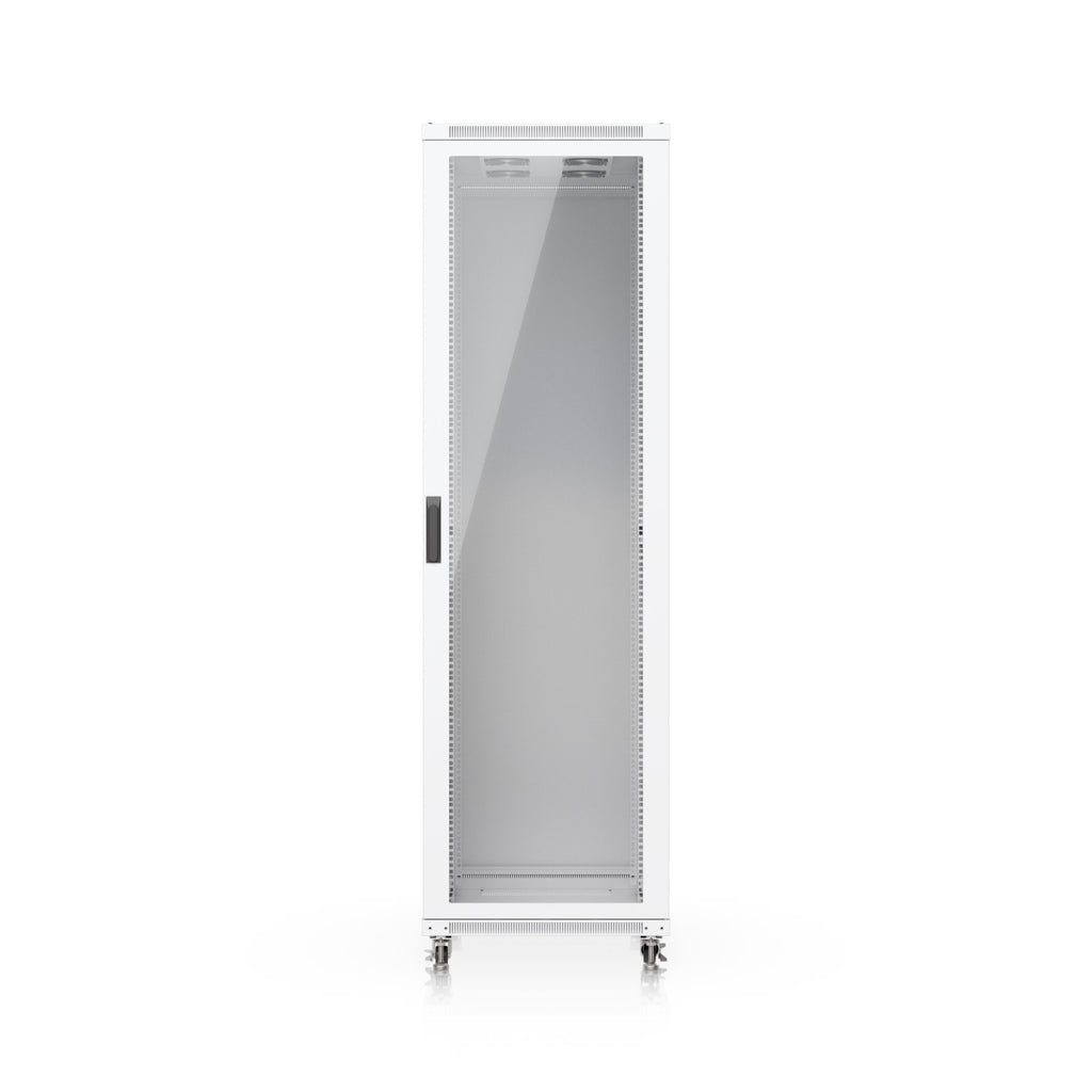 Ubiquiti 42U Rack Cabinet,Fully Assembled Floor Rack,Built-In Fans,Removable Panels,Lockable Casters,Optimal Airflow,Heavy-Duty,Easy Equipment Access. - Image 1