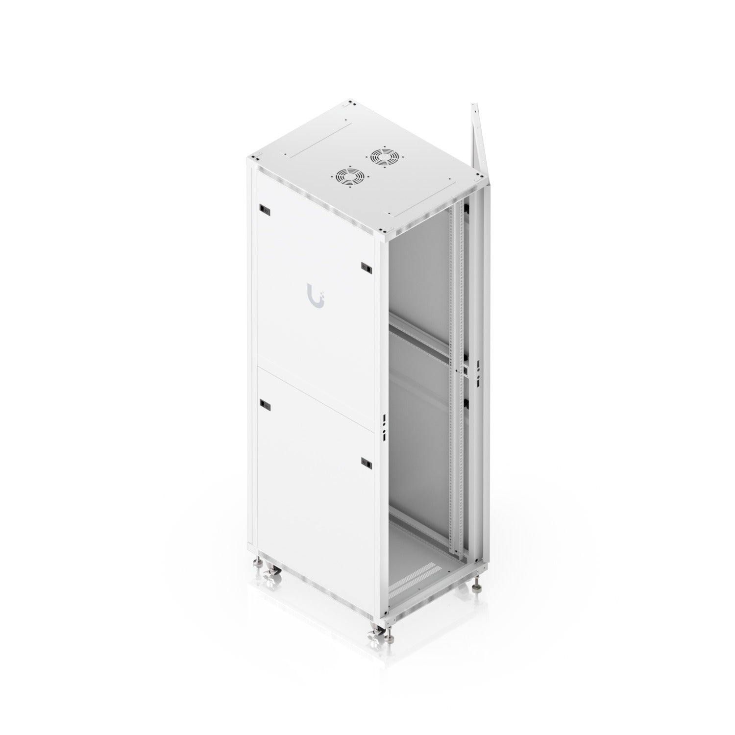 Ubiquiti 42U Rack Cabinet,Fully Assembled Floor Rack,Built-In Fans,Removable Panels,Lockable Casters,Optimal Airflow,Heavy-Duty,Easy Equipment Access - Image 4