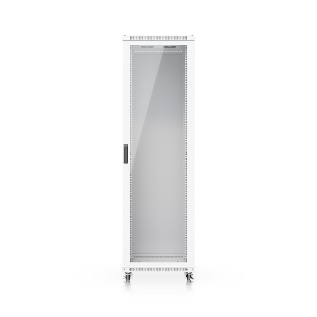 Ubiquiti 42U Rack Cabinet,Fully Assembled Floor Rack,Built-In Fans,Removable Panels,Lockable Casters,Optimal Airflow,Heavy-Duty,Easy Equipment Access - Image 1