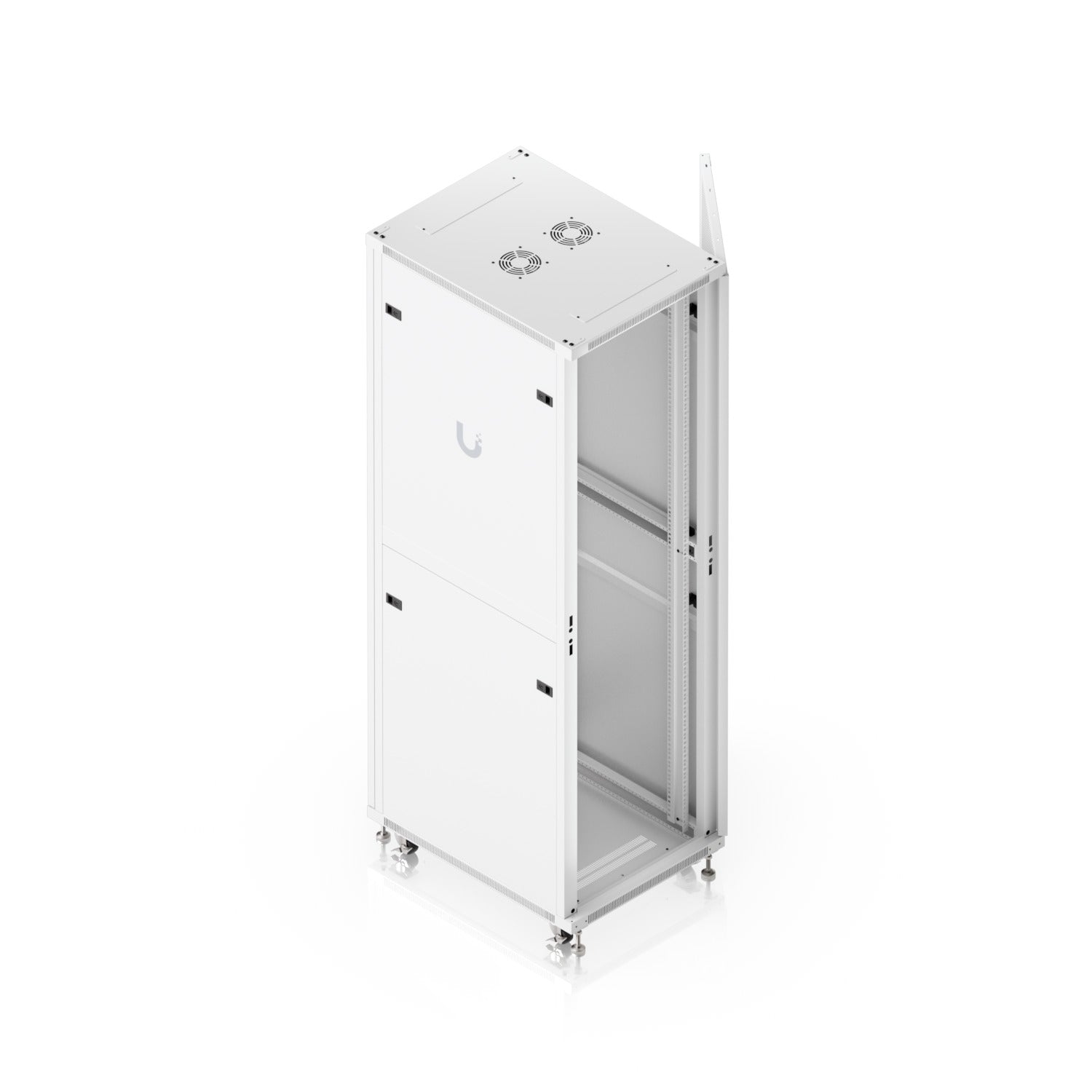 Ubiquiti 42U Rack Cabinet,Fully Assembled Floor Rack,Built-In Fans,Removable Panels,Lockable Casters,Optimal Airflow,Heavy-Duty,Easy Equipment Access - Image 4