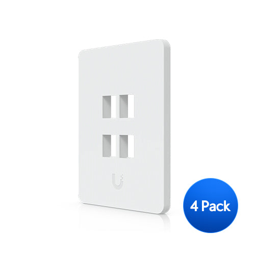 Ubiquiti Universal Paintable Keystone Wall Plate, 4-Pack, Universal Keystone Wall Plate, Paintable Cover For Clean, Customizable Finish. - Image 1