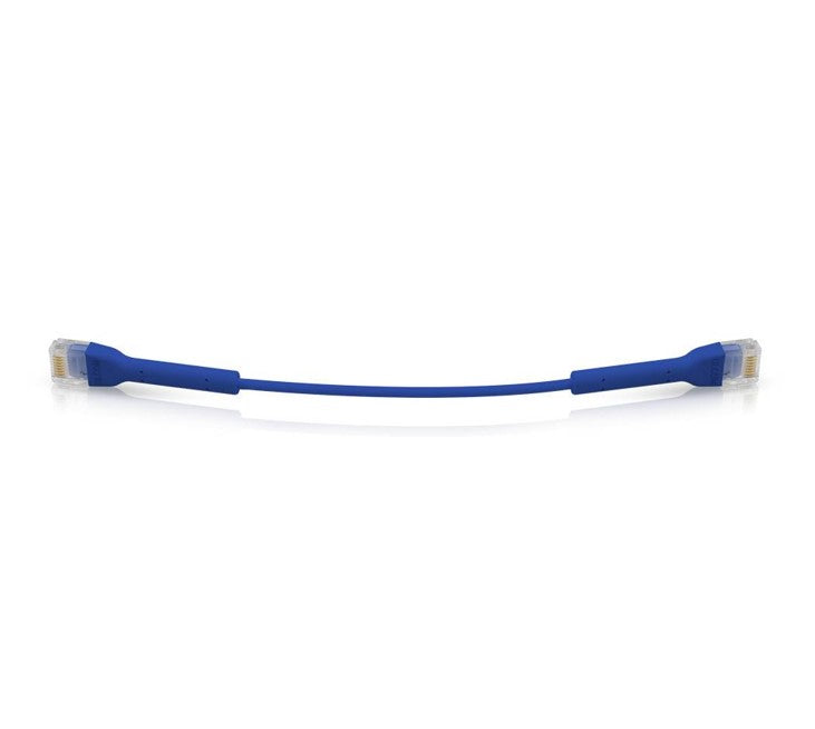 Ubiquiti UniFi Patch Cable Single Unit, 1m, Blue, End Bendable to 90 Degree, RJ45 Ethernet Cable, Cat6, Ultra-Thin 3mm Diameter - Image 3