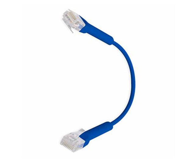 Ubiquiti UniFi Patch Cable Single Unit, 2m, Blue, End Bendable to 90 Degree, RJ45 Ethernet Cable, Cat6, Ultra-Thin 3mm Diameter