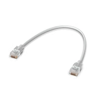 Ubiquiti UniFi Etherlighting Patch Cable, Length 8M, White, Nano-thin patch cable with 10 GbE support, designed to showcase Etherlighting effects. - Image 4