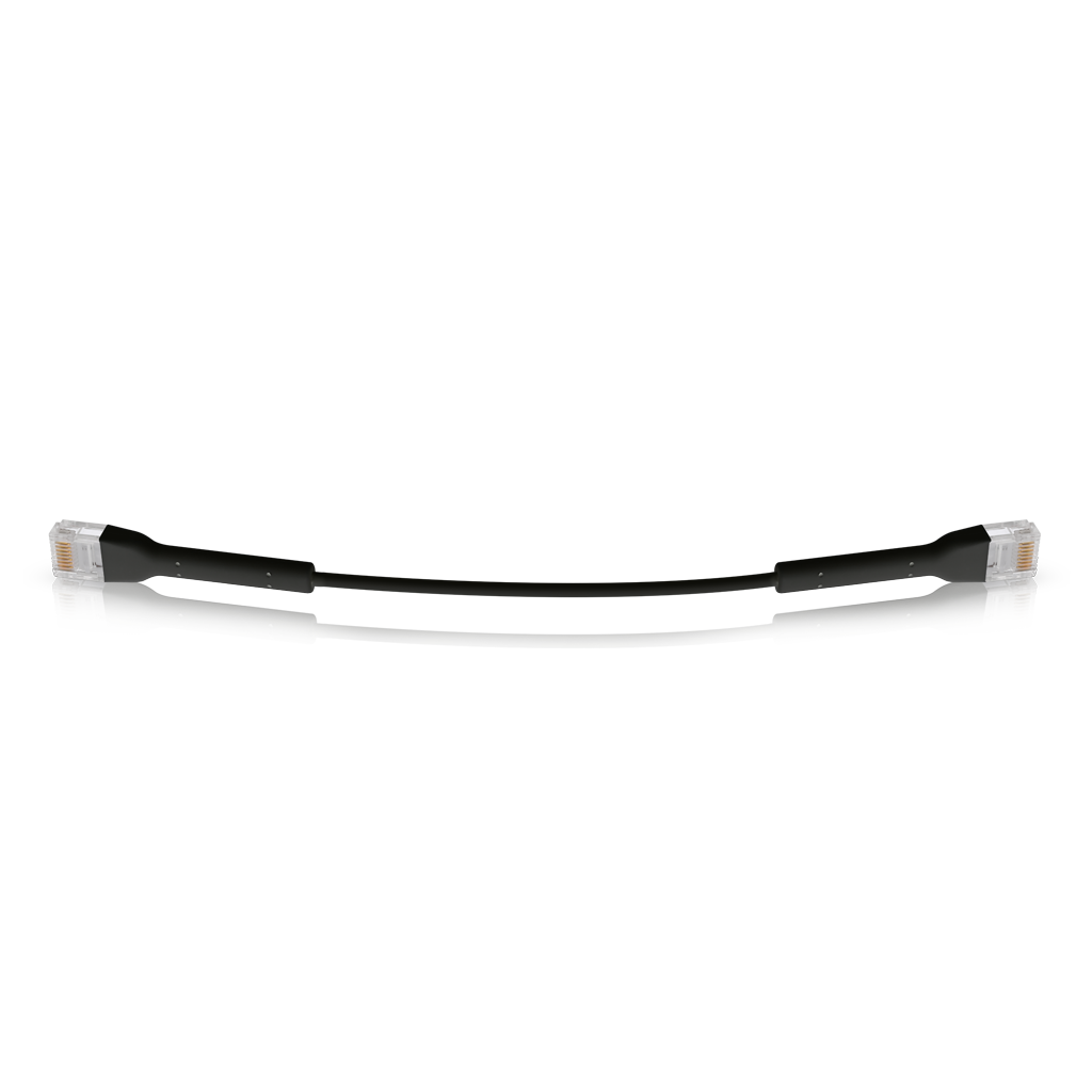 Ubiquiti UniFi Patch Cable Single Unit, 0.1m, Black, Both End Bendable to 90 Degree, RJ45 Ethernet Cable, Cat6, Ultra-Thin 3mm Diameter - Image 3