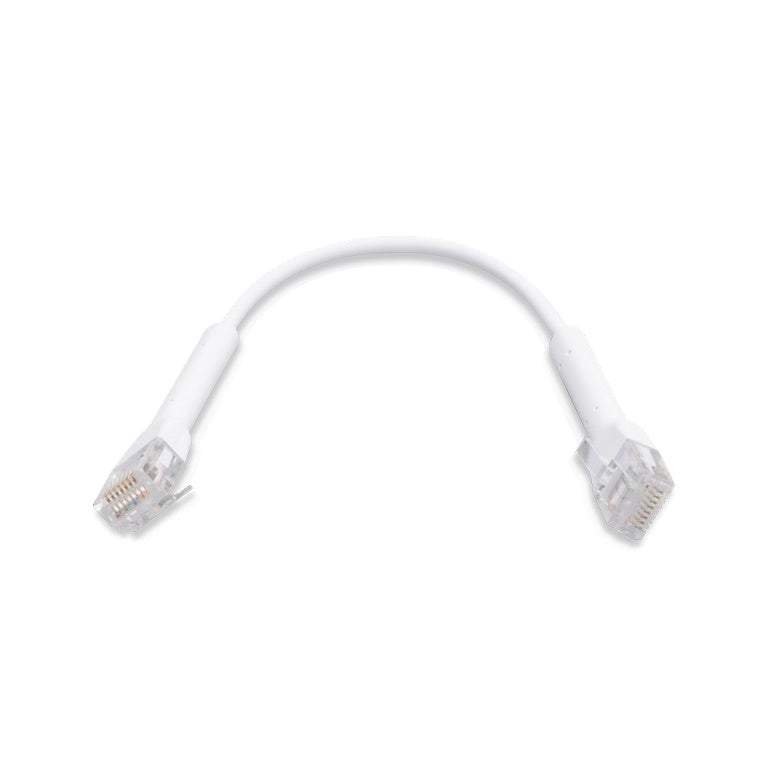 Ubiquiti UniFi Patch Cable Single Unit, 0.1m, White, Both End Bendable to 90 Degree, RJ45 Ethernet Cable, Cat6, Ultra-Thin 3mm Diameter - Image 2