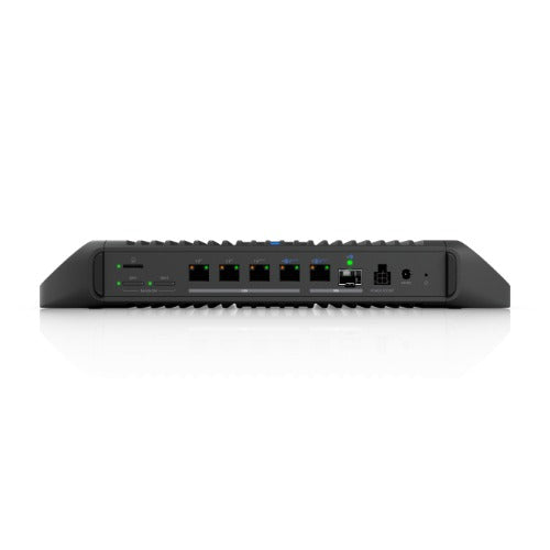 Ubiquiti Cloud Gateway Industrial,Ruggedized, Fanless 10 GbE UniFi Cloud Gateway Delivering 350W, High-Density PoE, Advanced Routing, MicroSD Storage. - Image 1