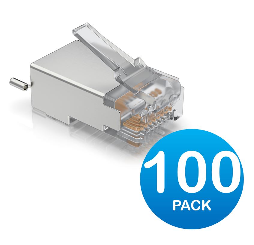 Ubiquiti UISP Surge Protection Connector SHD, 100 Pack, Sheilded Cable RJ45 Connector, Replaces TC-Con - Image 5