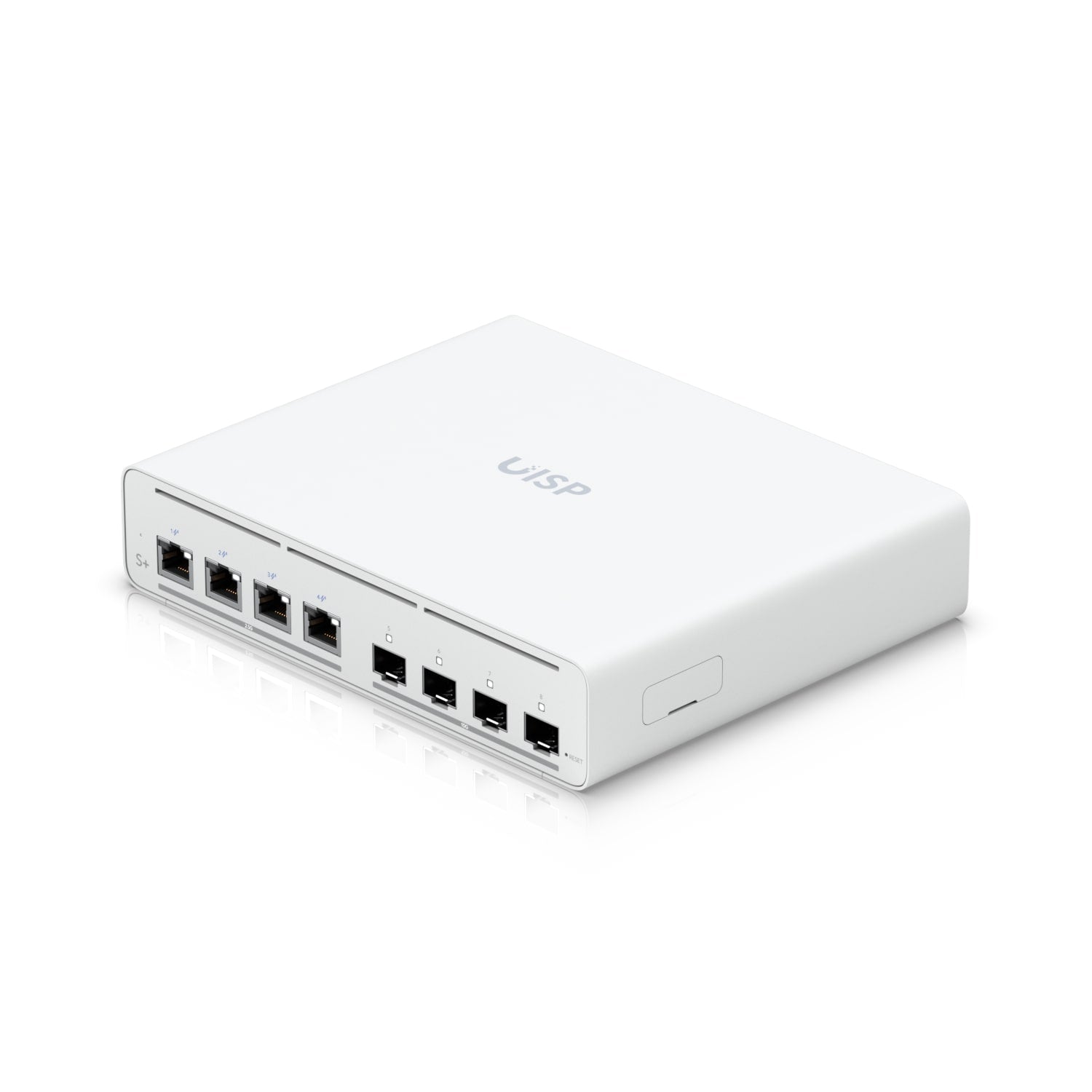 EOL - Ubiquiti UISP Switch Plus, 2.5 GbE PoE Switch For ISP Applications, RJ45 Ports, 27V Passive PoE Output, 4 10G SFP+ ports, - Image 1