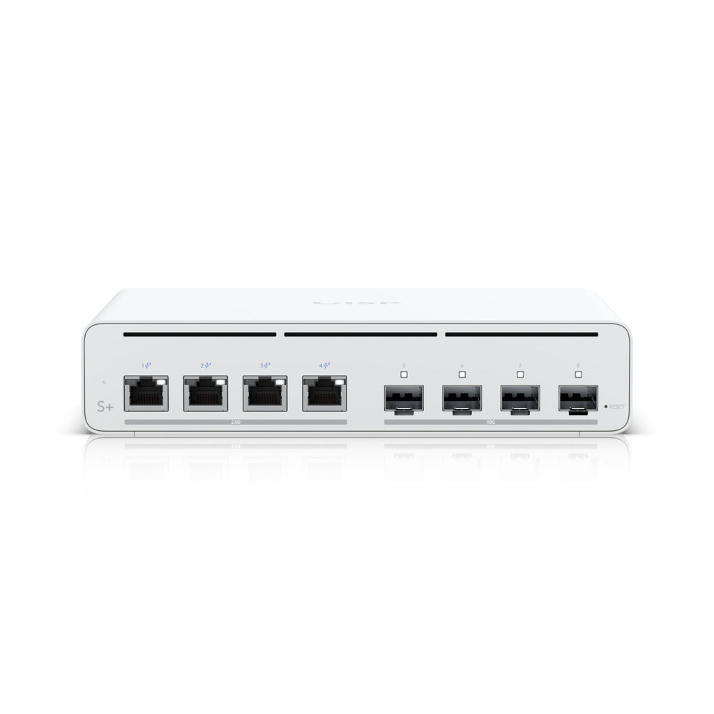 EOL - Ubiquiti UISP Switch Plus, 2.5 GbE PoE Switch For ISP Applications, RJ45 Ports, 27V Passive PoE Output, 4 10G SFP+ ports, - Image 2