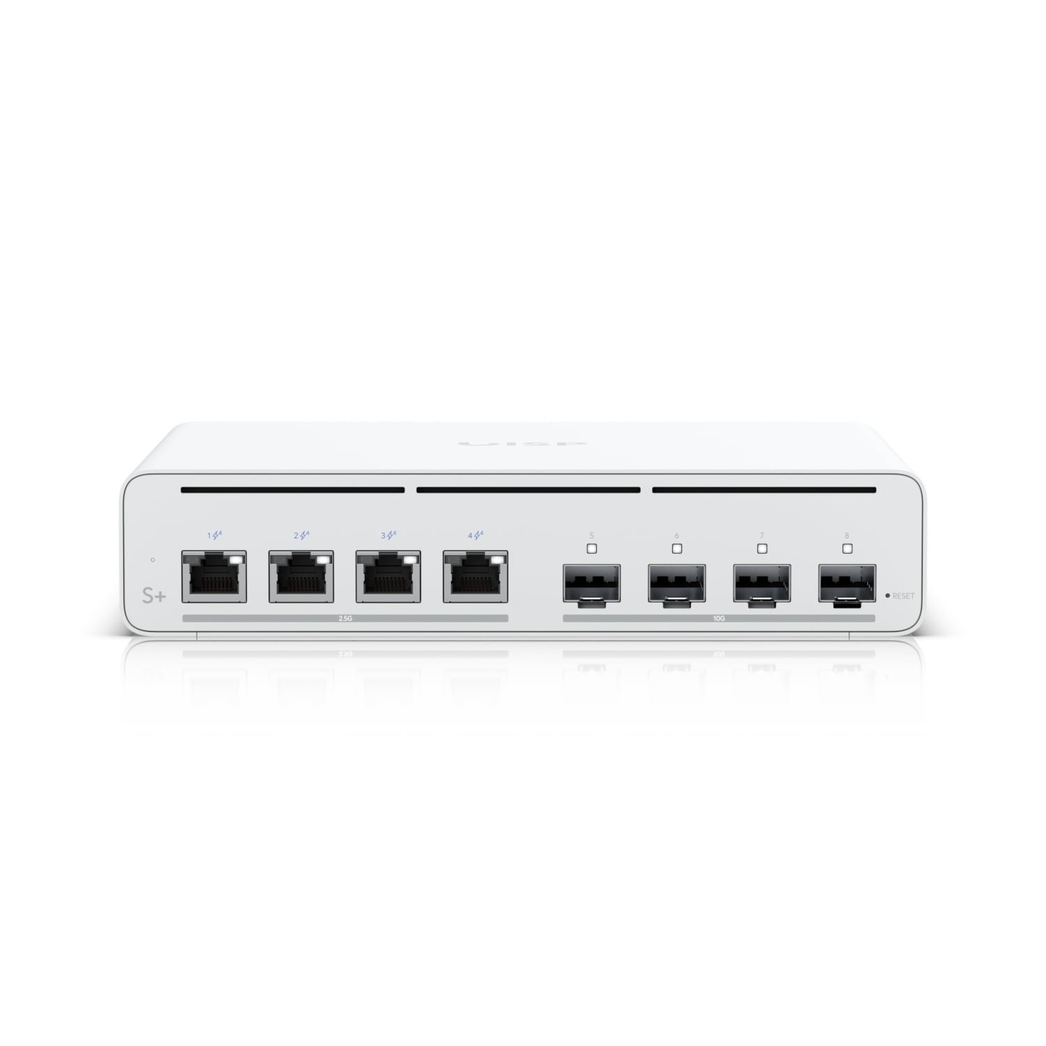 EOL - Ubiquiti UISP Switch Plus, 2.5 GbE PoE Switch For ISP Applications, RJ45 Ports, 27V Passive PoE Output, 4 10G SFP+ ports, - Image 2