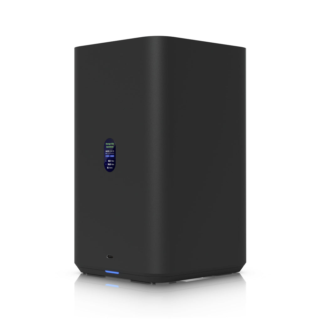 Ubiquiti UNAS 2, Black, UniFi Network Attached Storage (2)3.5" HDD Bays, 2.5 GbE Networking, USB-C Connectivity, PoE++ Adapter, All In Compact Foot. - Image 2