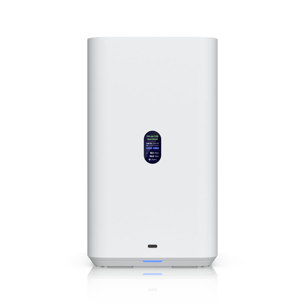 Ubiquiti UNAS 2, White, UniFi Network Attached Storage (2) 3.5" HDD Bays, 2.5 GbE Networking, USB-C Connectivity, Included PoE++ Adapter, Compact Foot - Image 5
