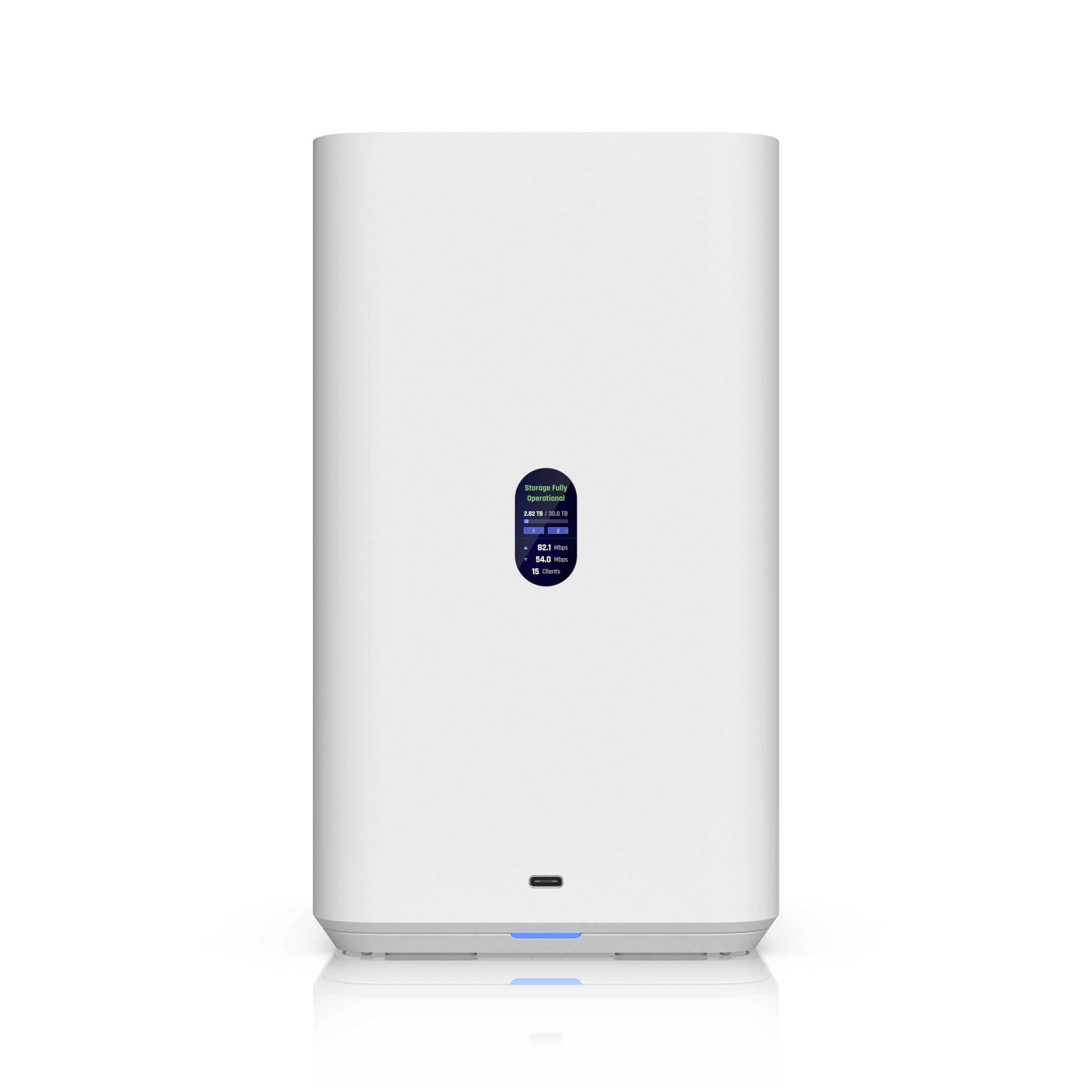 Ubiquiti UNAS 2, White, UniFi Network Attached Storage (2) 3.5" HDD Bays, 2.5 GbE Networking, USB-C Connectivity, Included PoE++ Adapter, Compact Foot - Image 5