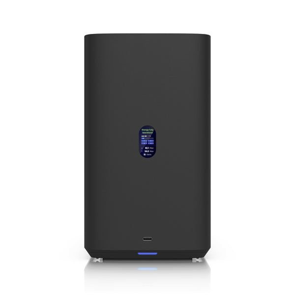 Ubiquiti UNAS 4, Black, UniFi Network Attached Storage(4) 2.5/3.5"HDD Bays, (2)M.2NVMe SSD, 2.5GbE Networking, USB-C Conn, PoE+++ Adapter Compact