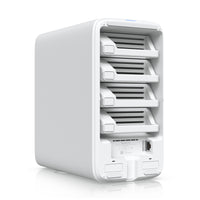 Ubiquiti UNAS 4, White, UniFi Network Storage (4)2.5/3.5" HDD Bays,(2)M.2 NVMe SSD Cach Slot,2.5 GbE, USB-C Connect, PoE+++ Adapter, Compact Footprint - Image 3