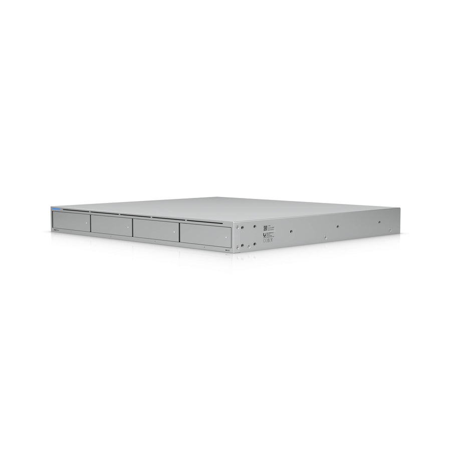 Ubiquiti UNAS Pro 4, 1U Rack-Mount NAS(4) 2.5/3.5"HDD Bays(2) M.2NVMe SSD, Fast Access, Low Latency, High-Availability 10Gbps,Large Storage