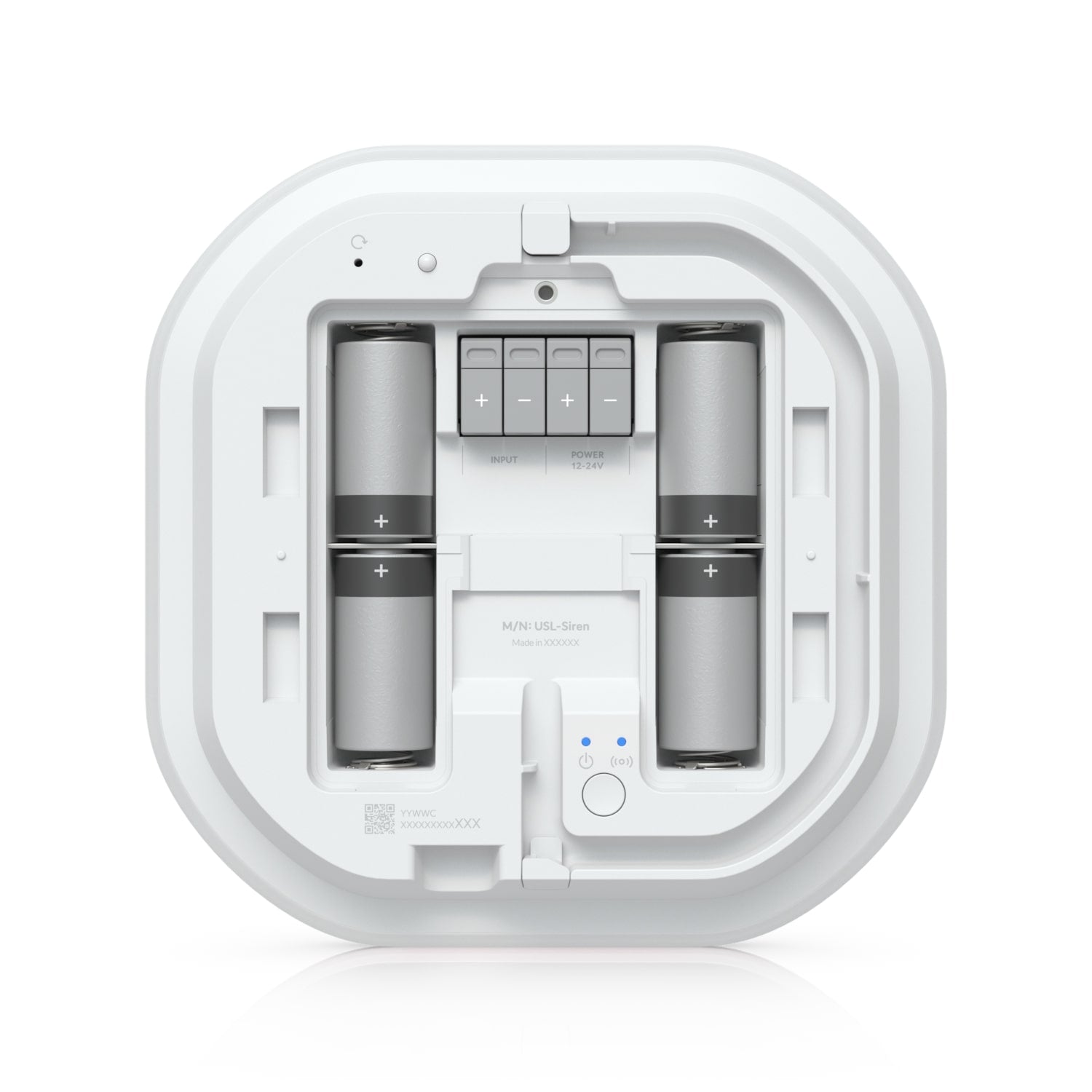 Ubiquiti Siren, White, All-weather SuperLink Siren Delivering 110 DB Alarm, Emergency LED Lighting Powered Using Battery, DC Input. - Image 2