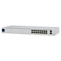 Ubiquiti UniFi 16-port Managed Gigabit Switch - 8x PoE+ Ports, 8x Gigabit Ethernet Ports, 2x SFP , 42W, Touch Display, Fanless , GEN2, - Image 5