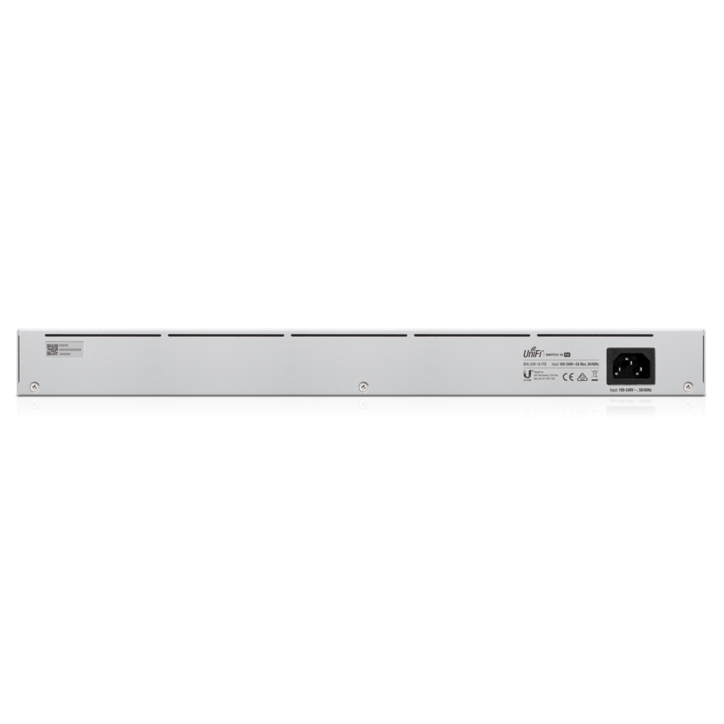 Ubiquiti UniFi 16-port Managed Gigabit Switch - 8x PoE+ Ports, 8x Gigabit Ethernet Ports, 2x SFP , 42W, Touch Display, Fanless , GEN2, - Image 3