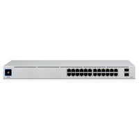 Ubiquiti UniFi 24 Port Managed Gigabit Switch, 16x PoE+ Ports, 8x Gigabit Ethernet Ports, 2xSFP - 95W - Touch Display - Fanless - GEN2, - Image 2
