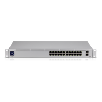 Ubiquiti UniFi 24 port Managed Gigabit Switch - 24x Gigabit Ethernet Ports, with 2xSFP - Touch Display - Fanless - GEN2, - Image 2