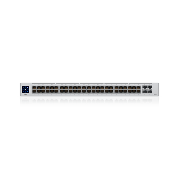 Ubiquiti UniFi 48-port Managed Gigabit Layer2 switch,  48x Gigabit Ethernet Ports w/ 32x 802.3at POE+, 4x SFP Port Touch Display 195W, - Image 2