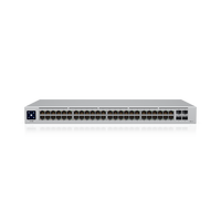 Ubiquiti UniFi 48-port Managed Gigabit Layer2 switch,  48x Gigabit Ethernet Ports w/ 32x 802.3at POE+, 4x SFP Port Touch Display 195W, - Image 1