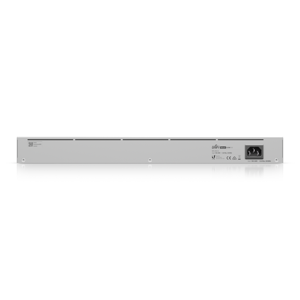 Ubiquiti UniFi USW-48, 48-port Managed Gigabit Layer2 Switch - 48x Gigabit Ethernet Ports 4x SFP Port Touch Display, - Image 3