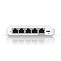 Ubiquiti Flex Mini 2.5G, (4) 2.5 GbE Ports, (1) 2.5 GbE PoE Input Port for Power, - Image 1