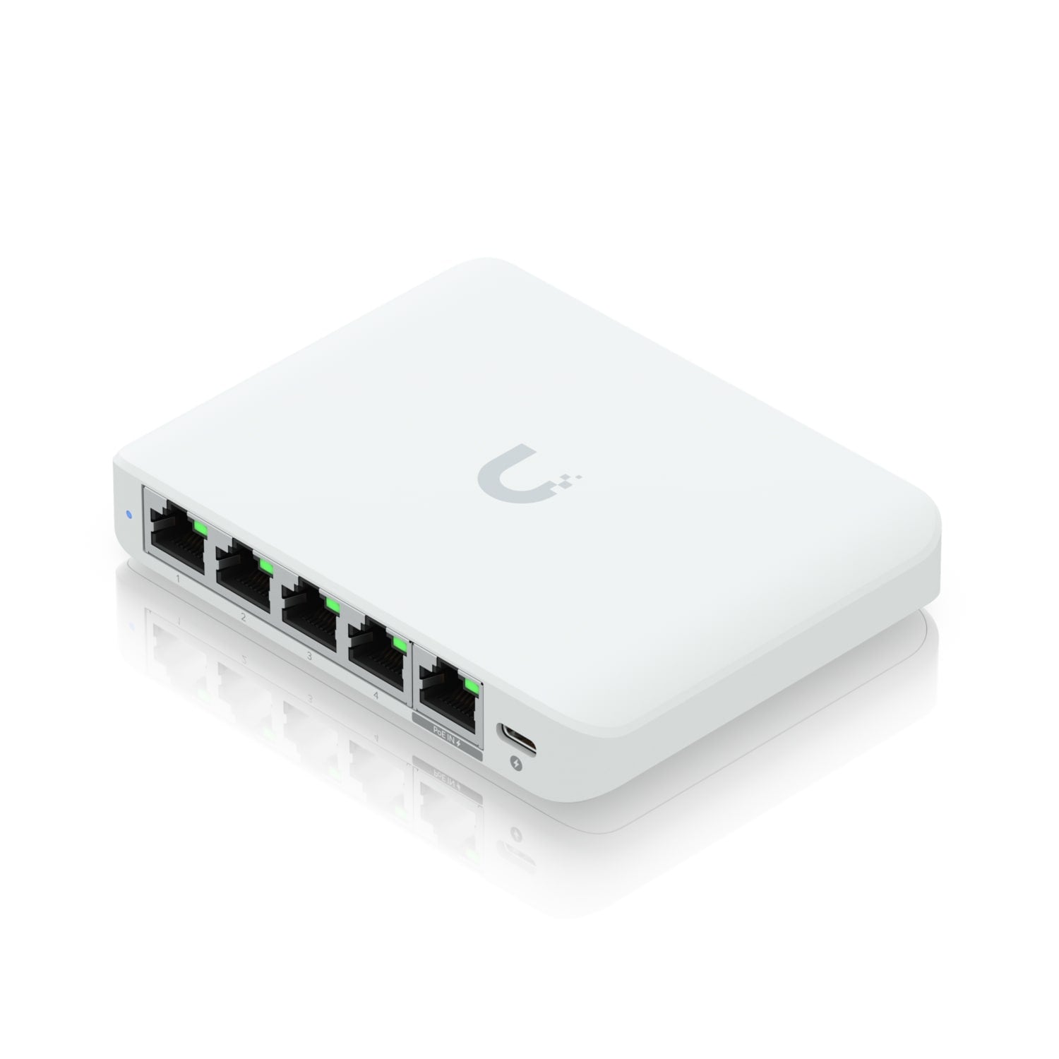 Ubiquiti Flex Mini 2.5G, (4) 2.5 GbE Ports, (1) 2.5 GbE PoE Input Port for Power, - Image 2