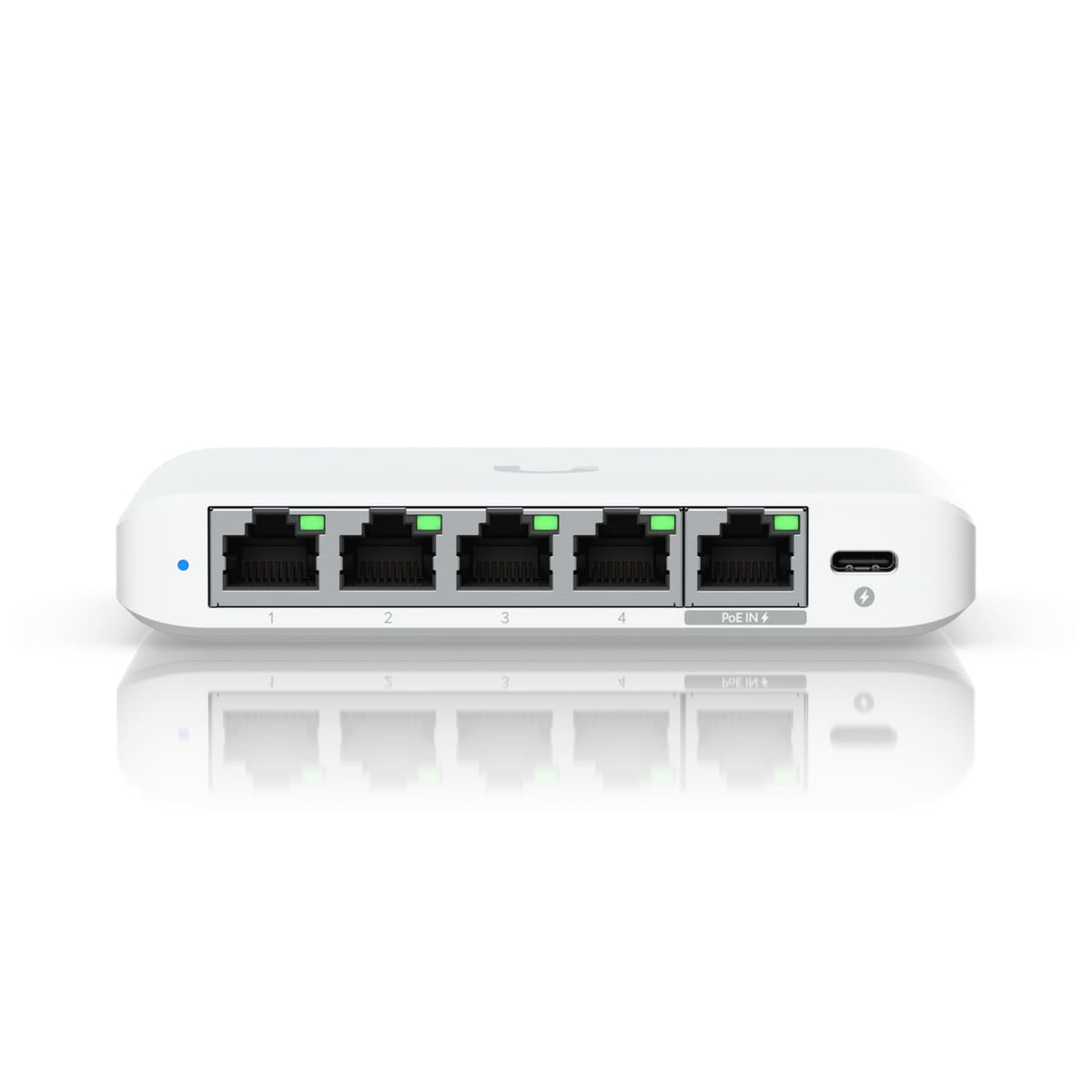 Ubiquiti Flex Mini 2.5G, (4) 2.5 GbE Ports, (1) 2.5 GbE PoE Input Port for Power, - Image 1