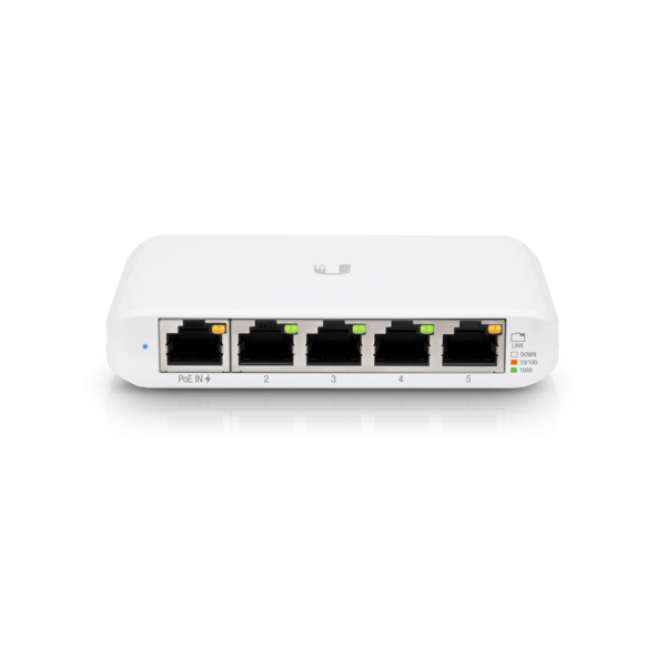 Ubiquiti USW Flex Mini 3 Pack - Managed, *No PSU/Cable*, UniFi, Layer 2 Gigabit Switch, 5x GbE RJ45 Ports, PoE (802.3af) or USB Type-C 5V 1A, - Image 2