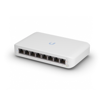 Ubiquiti UniFi Switch USW-Lite-8-POE, 4x PoE Output Ports, 52W PoE Supply, Fanless, Wall Mount Kit Included, - Image 1
