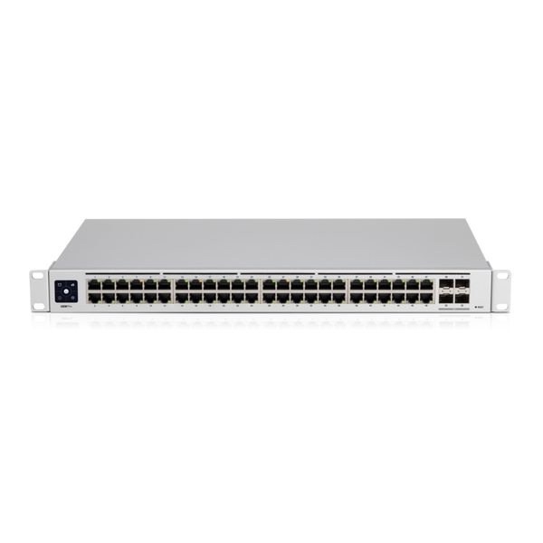 Ubiquiti UniFi 48-Port Managed Gigabit Layer2 & Layer3 Switch - 48x Gigabit Ethernet Ports, 4x SFP+ Ports - Touch Display - GEN2,