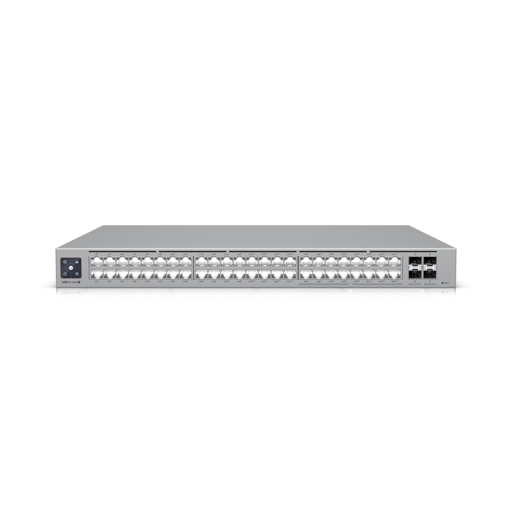Ubiquiti UniFi Network, Switch, 48-Port,  POE 720W, (16) 2.5 GbE ports, 8 PoE+, 8 PoE++, (4) 10G SFP+ Ports,  Layer3,  Rack Mount, - Image 5