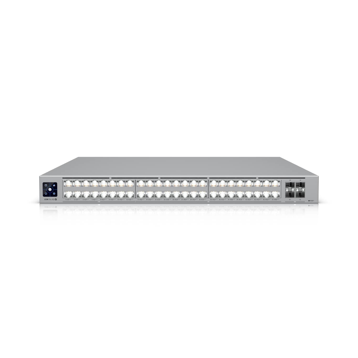 Ubiquiti Pro XG 48 PoE, Professional-grade, 48-port Layer 3 Etherlighting, PoE+++ Switch, (32) 10 GbE, (16) 2.5 GbE PoE, (4) 25G SFP28 Ports - Image 1