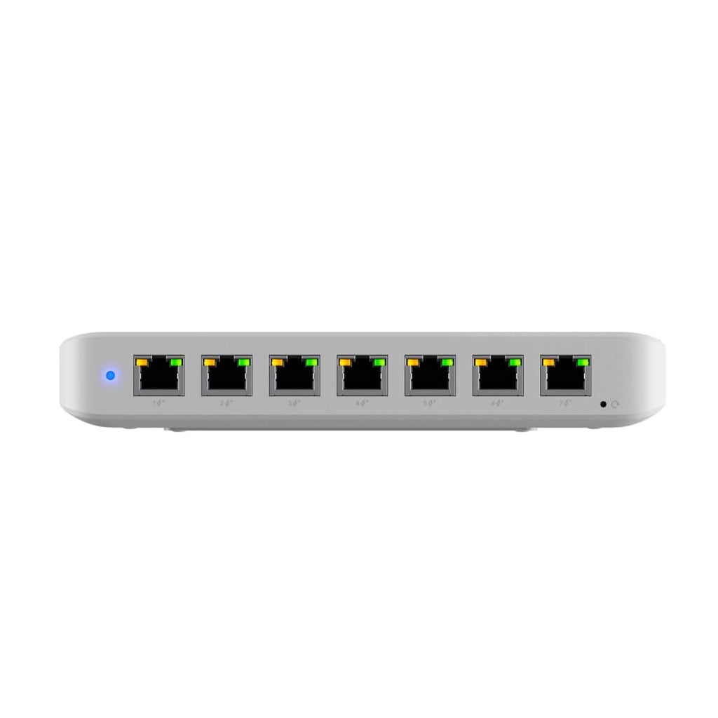 Ubiquiti Ultra 60W, Compact 8-port Layer 2 GbE PoE Switch, Versatile Mounting, 7 GbE PoE+ Output ports, 1 GbE Port, Includes PSU, - Image 2
