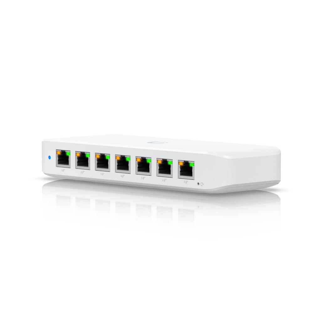Ubiquiti Ultra 42W, Compact Layer 2, 8-port GbE PoE Switch, Versatile Mounting Options, 7 PoE/PoE+ No Power Supply, PoE++ Input, - Image 1