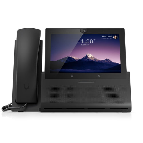 * EOL *  Ubiquiti UniFi Talk Phone Touch Max, Black, Premium Desktop Smartphone,7 Touch Display,PoE+ In,Bluetooth,5V, 3A USB type C - Image 1