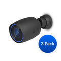 EOL- Ubiquiti AI Professional UniFi Protect Indoor/Outdoor 4K PoE Camera, 3Pack-OEM,  Black, Waterproof IP65, PoE+ Power, Max Power 11W, GbE RJ45 Port - Image 1