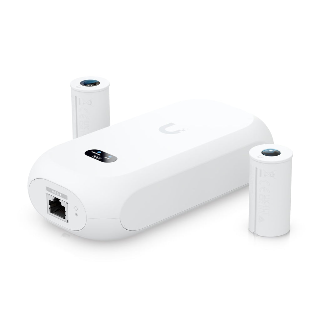 Ubiquiti Camera 8MP Wide Angle Lens (97.5˚ H), 12MP Fisheye 360˚ Lens, Colour LCM Display For Device Status Monitoring - Image 1